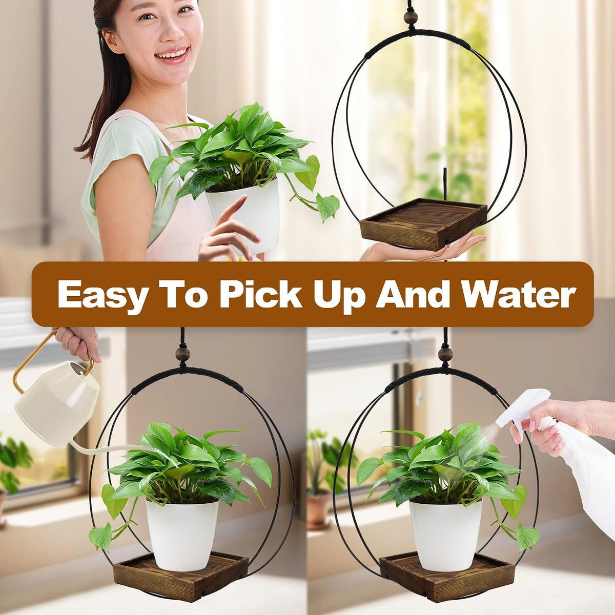 Hanging Plant Holders, 2 Pack