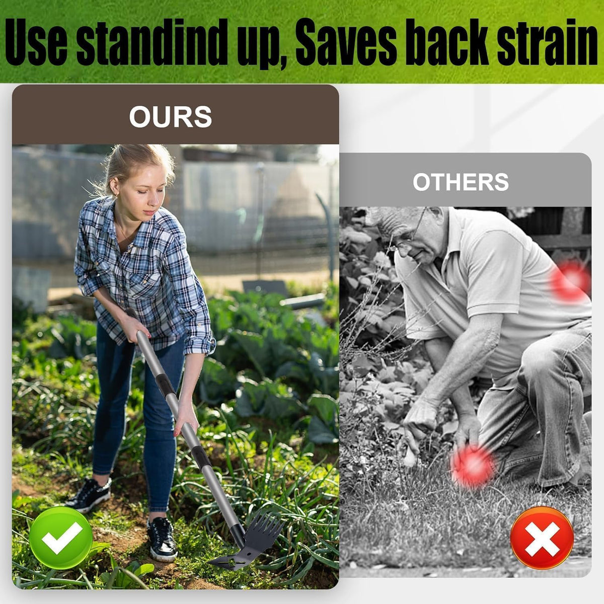 Long-Handle Weed Puller, 150 cm
