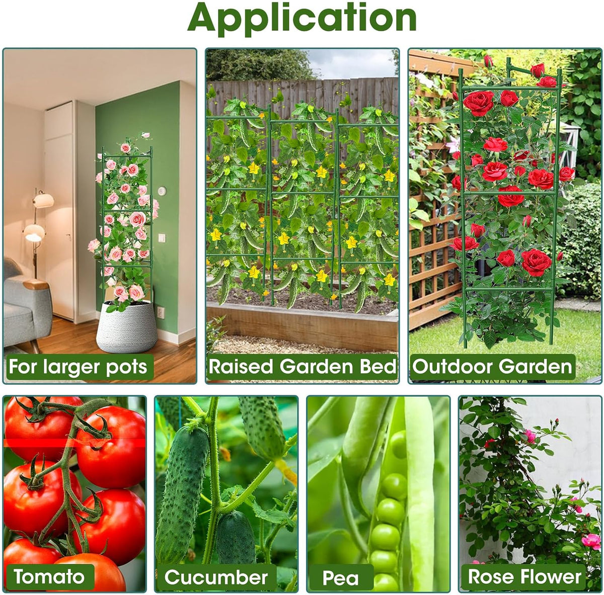 Tomato Cages, 3 Pack, 120 cm
