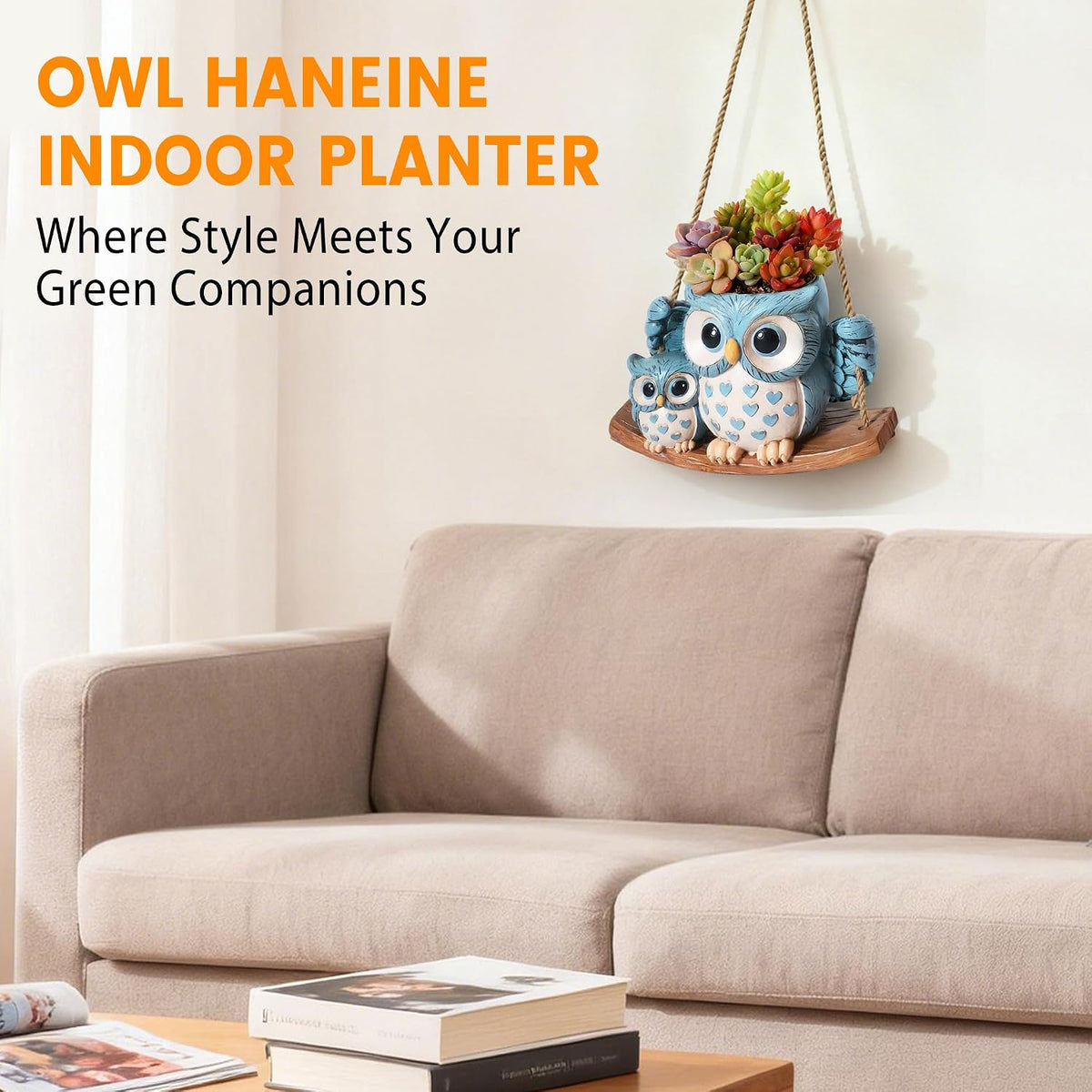 Owl Hanging Planters
