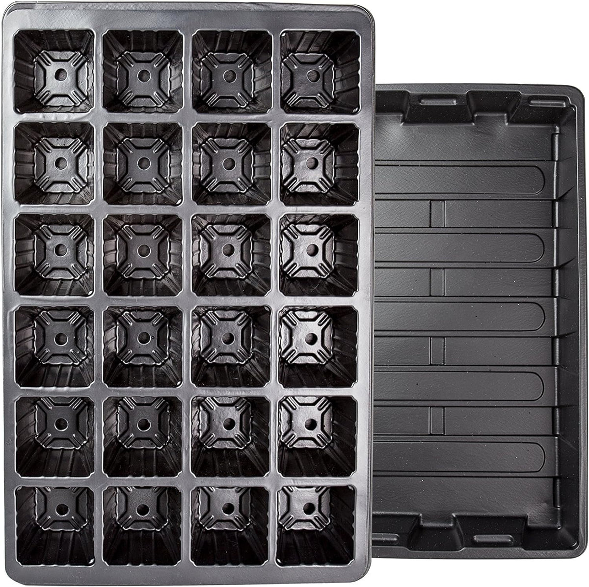 Seedling Grow Trays with Domes, 10 Pack, 240 Cells