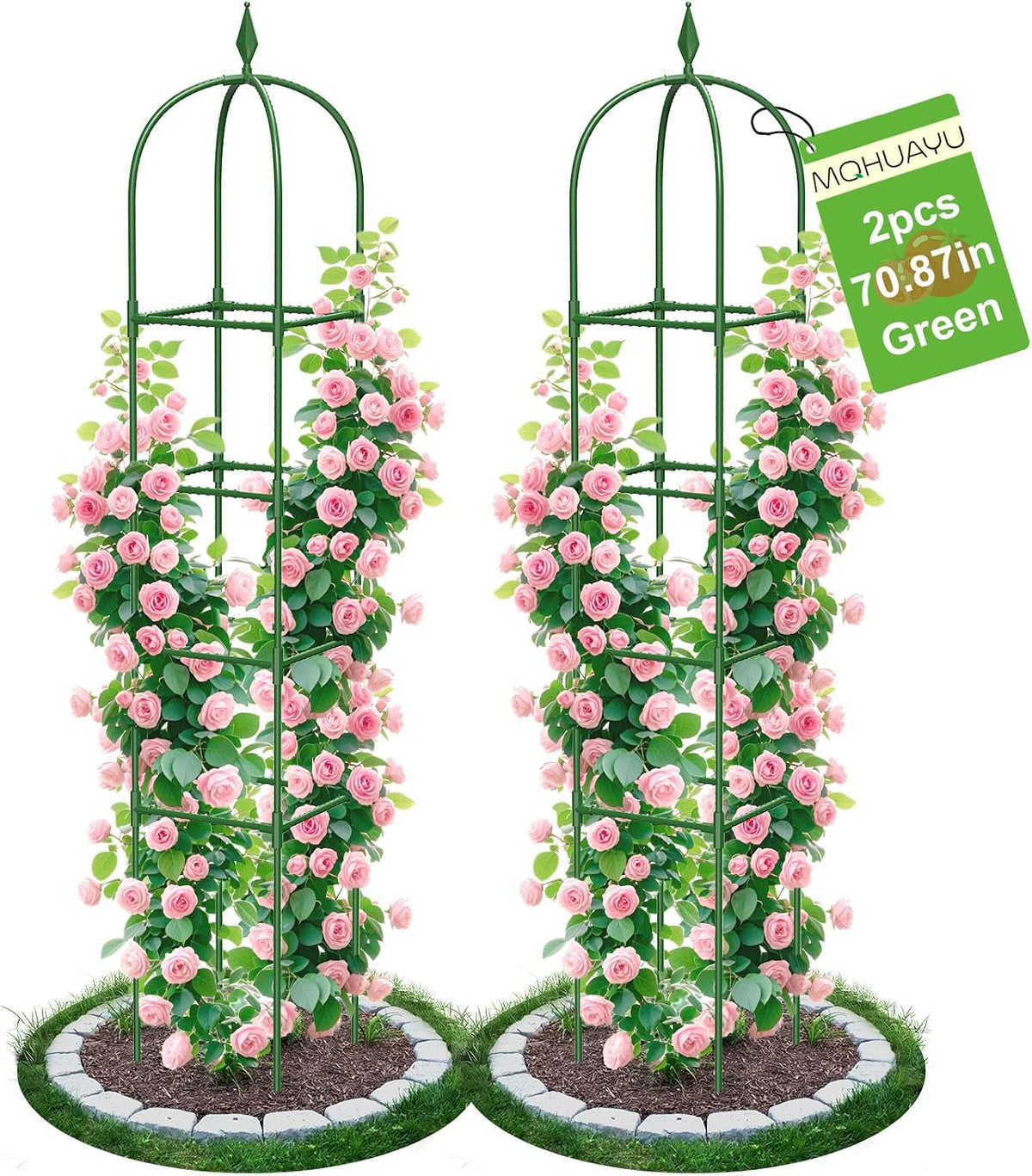Garden Obelisk Trellis, 2 Pack, 180 cm