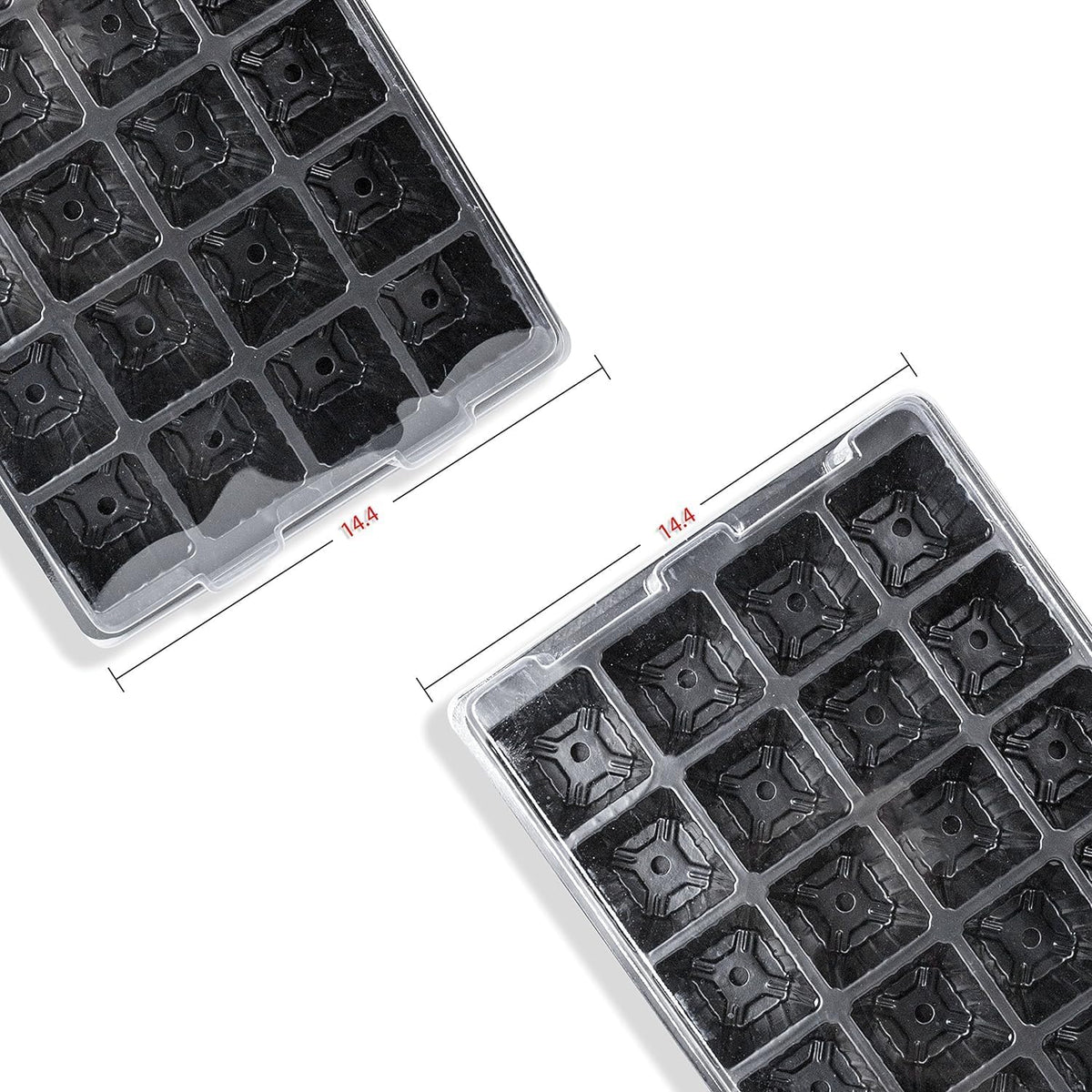 Seedling Grow Trays with Domes, 10 Pack, 240 Cells