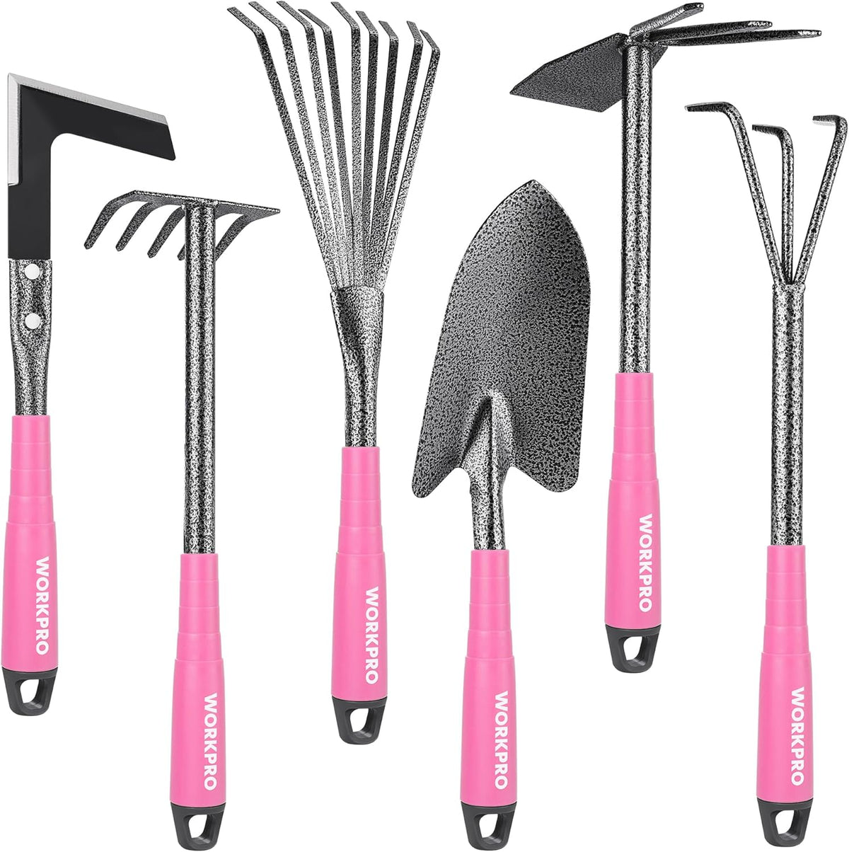 WORKPRO Garden Tool Set, 6 Piece, Green