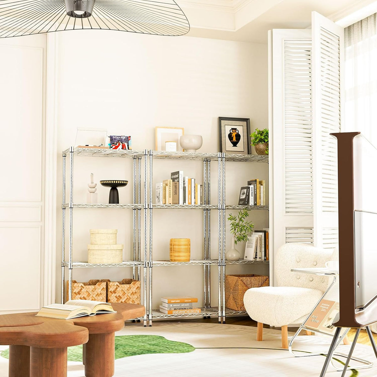 MZG Wire Storage Shelving Unit, 5 Tier