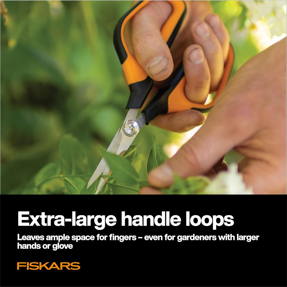 Fiskars Comfort Loop Micro-Tip Pruning Snips, 7 in