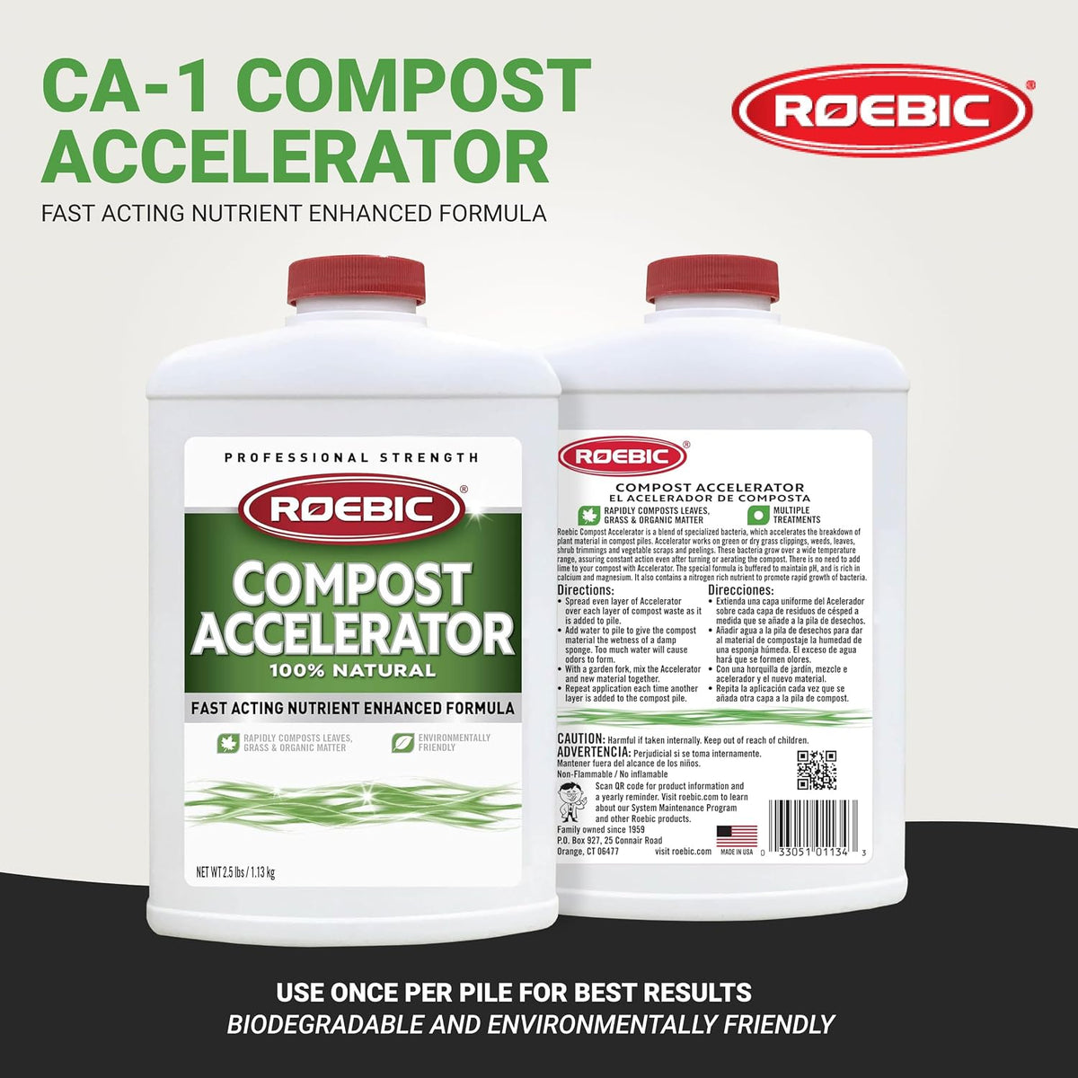 Roebic CA-2.5-12 Compost Accelerator, 1.13 kg