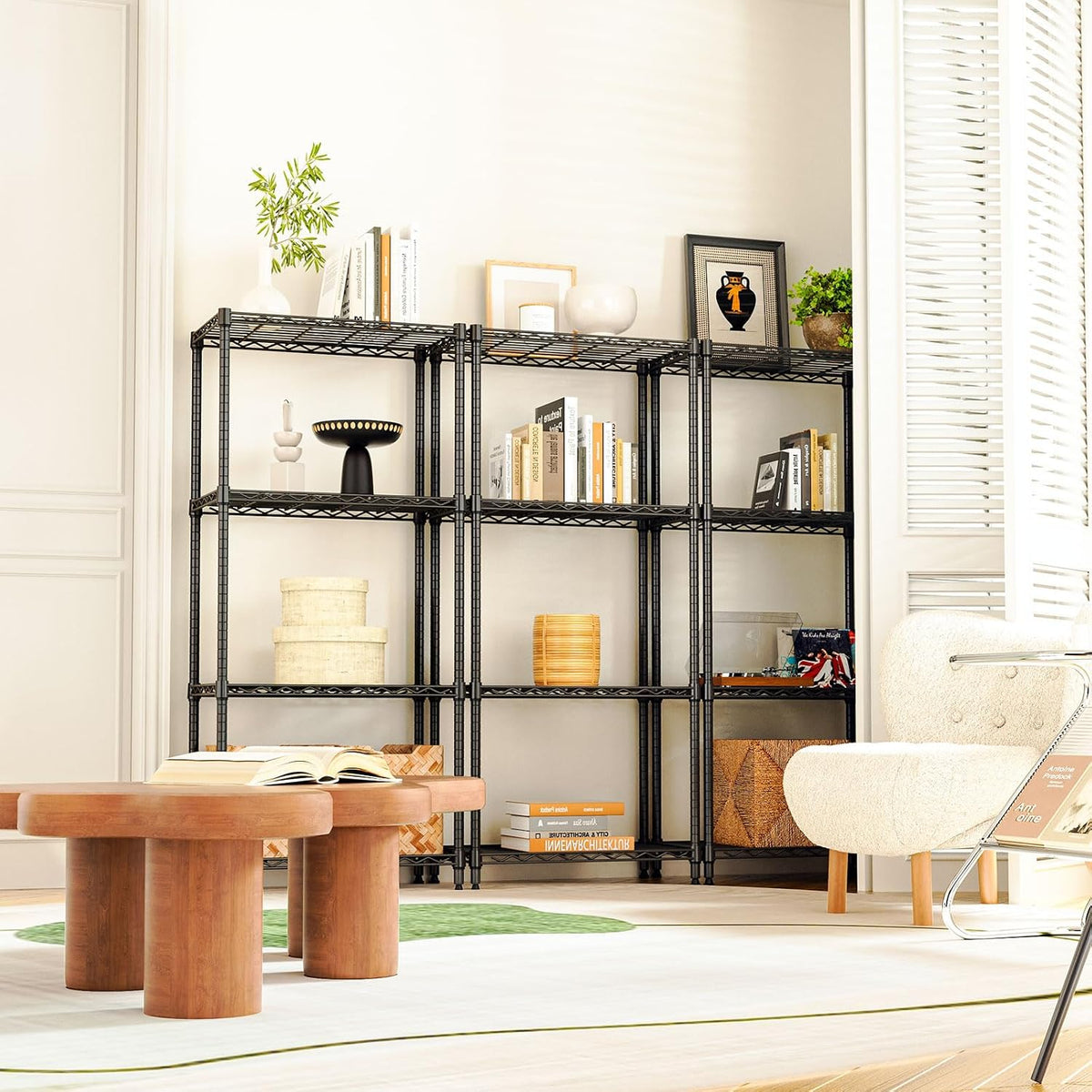 MZG Wire Storage Shelving Unit, 5 Tier
