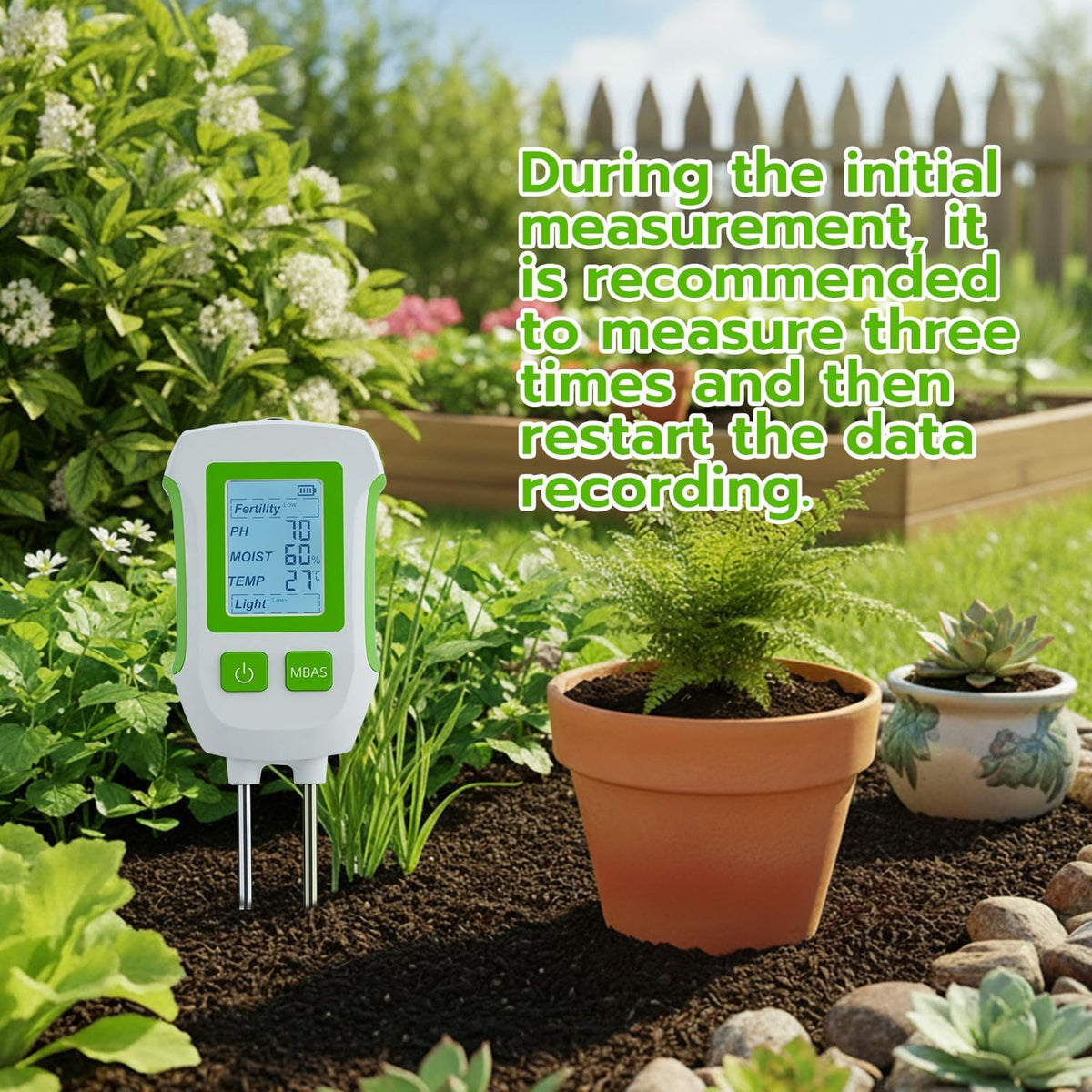 Mcbazel 5-in-1 Digital Soil Meter