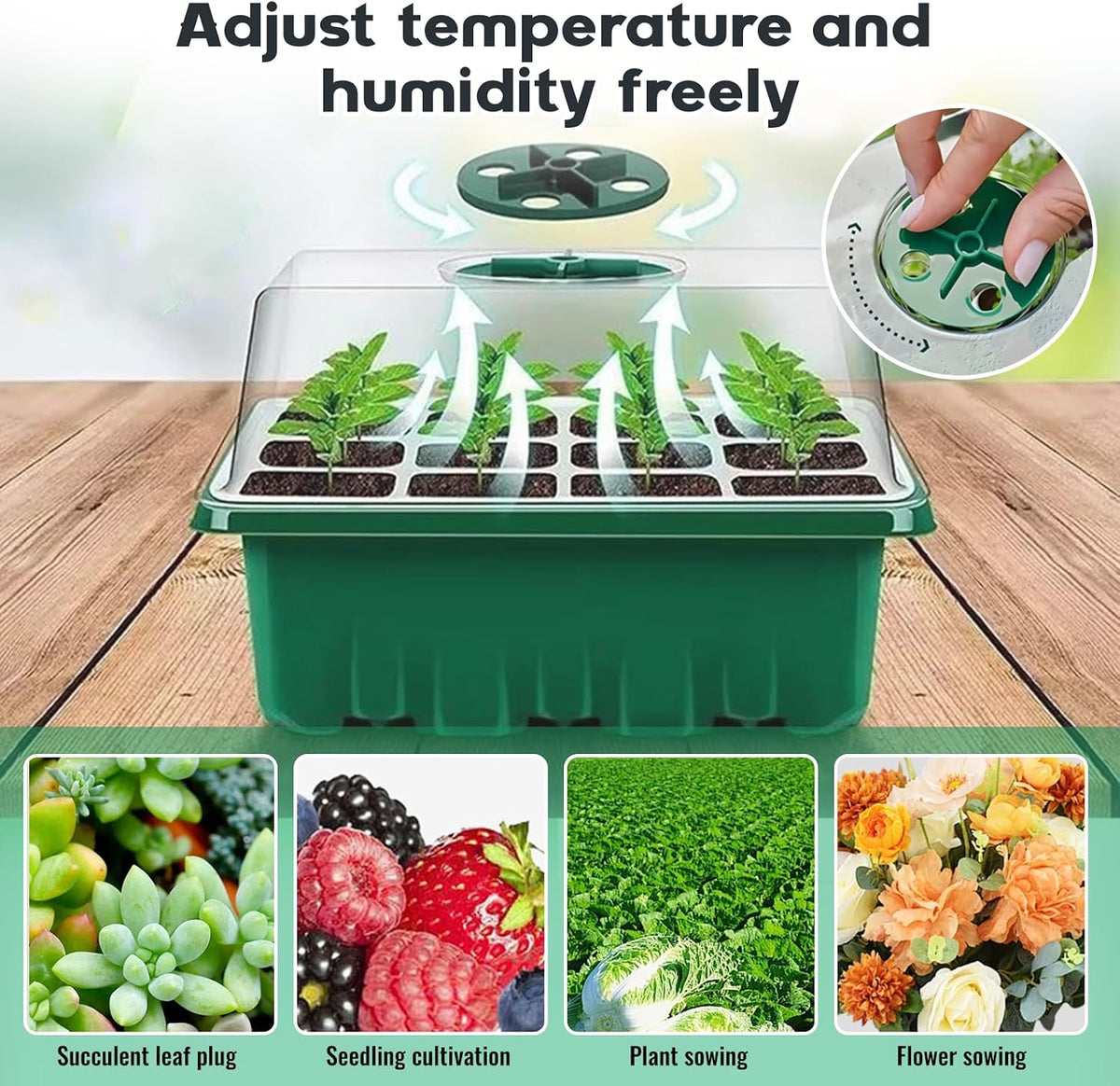 Seedling Starter Tray Kit, 120 Cells