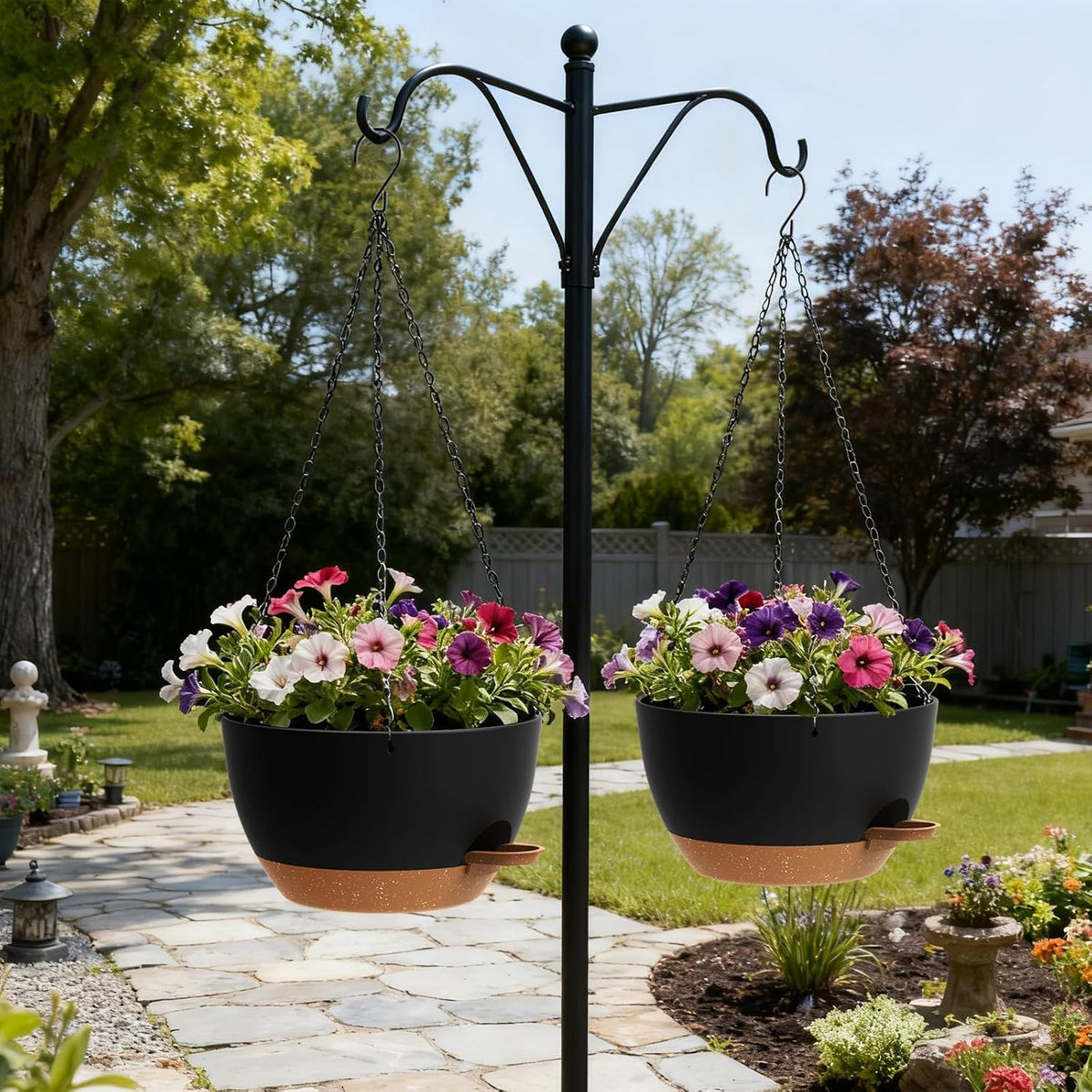 Self-Watering Hanging Planters, 2 Pack, 25 cm