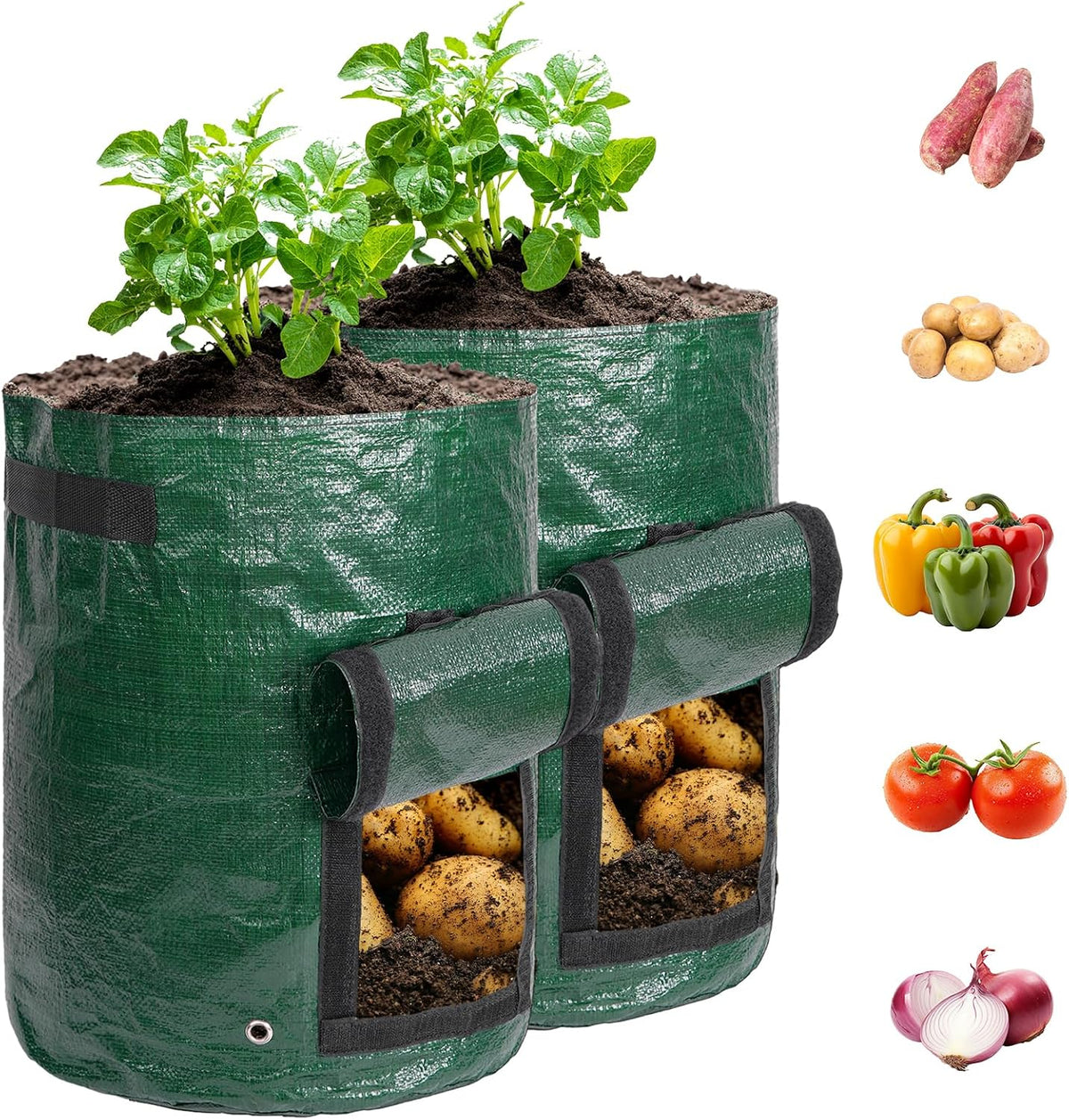 Potato Grow Bags, 2 Pack, 10 gal