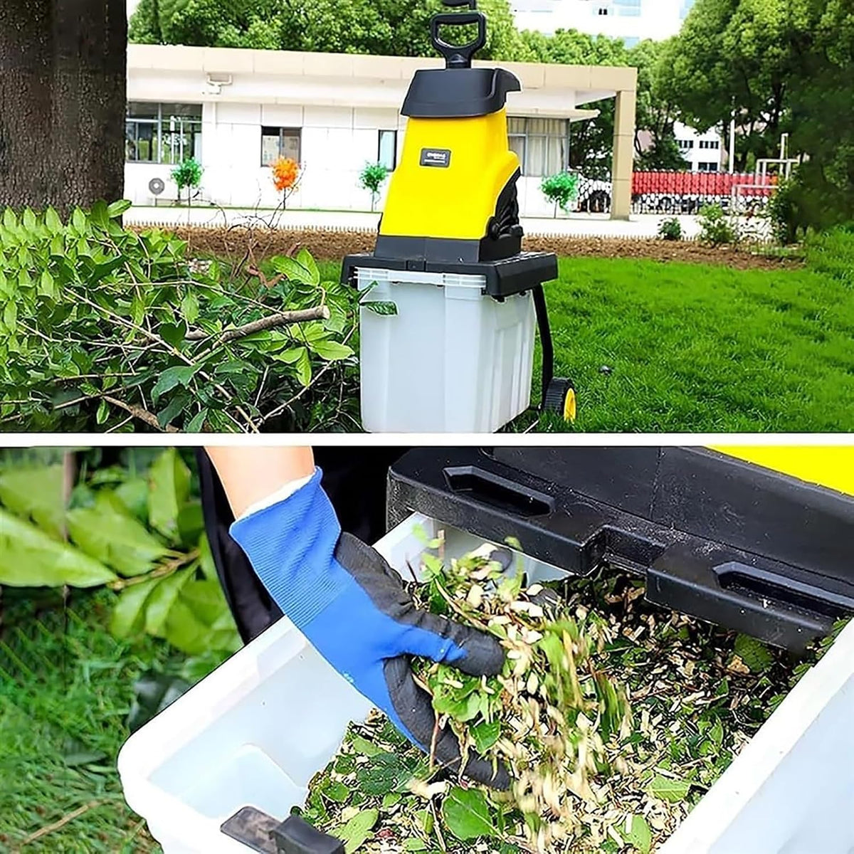 Electric Leaf Mulcher, 2500 W, 45 L Bin