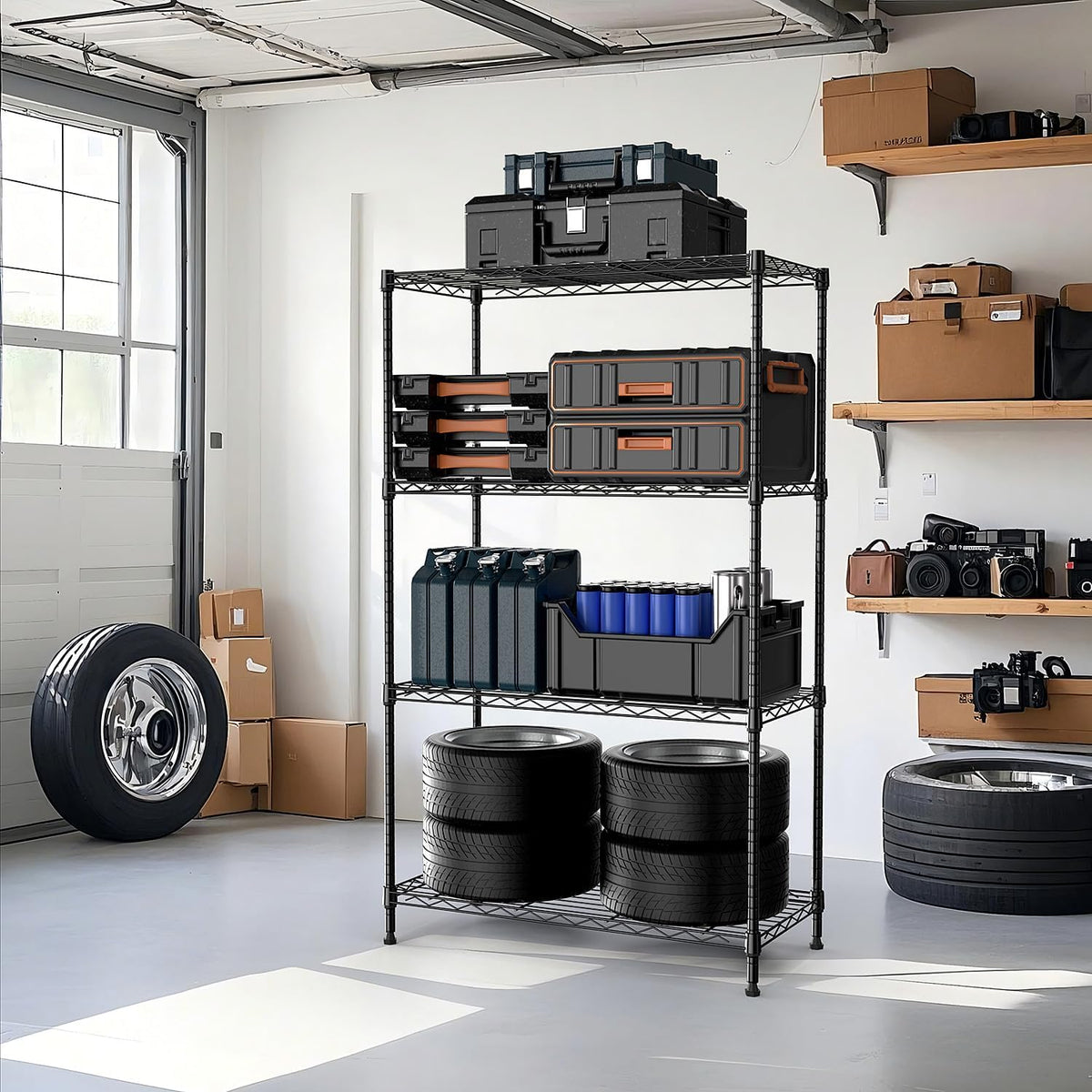 MZG Wire Storage Shelving Unit, 5 Tier