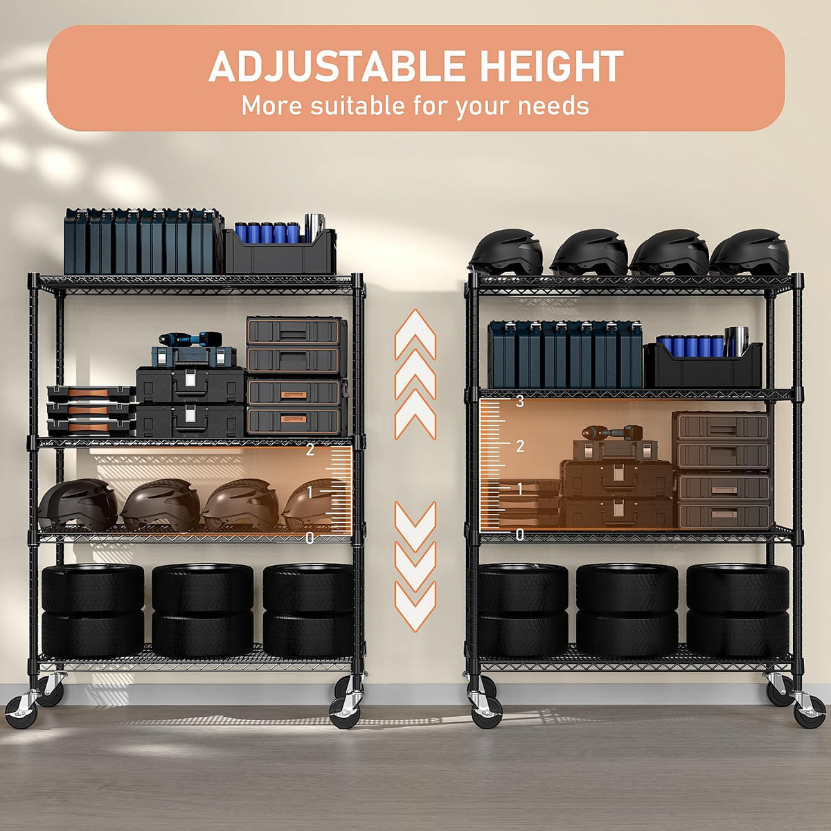 MZG Wire Storage Shelving Unit, 5 Tier