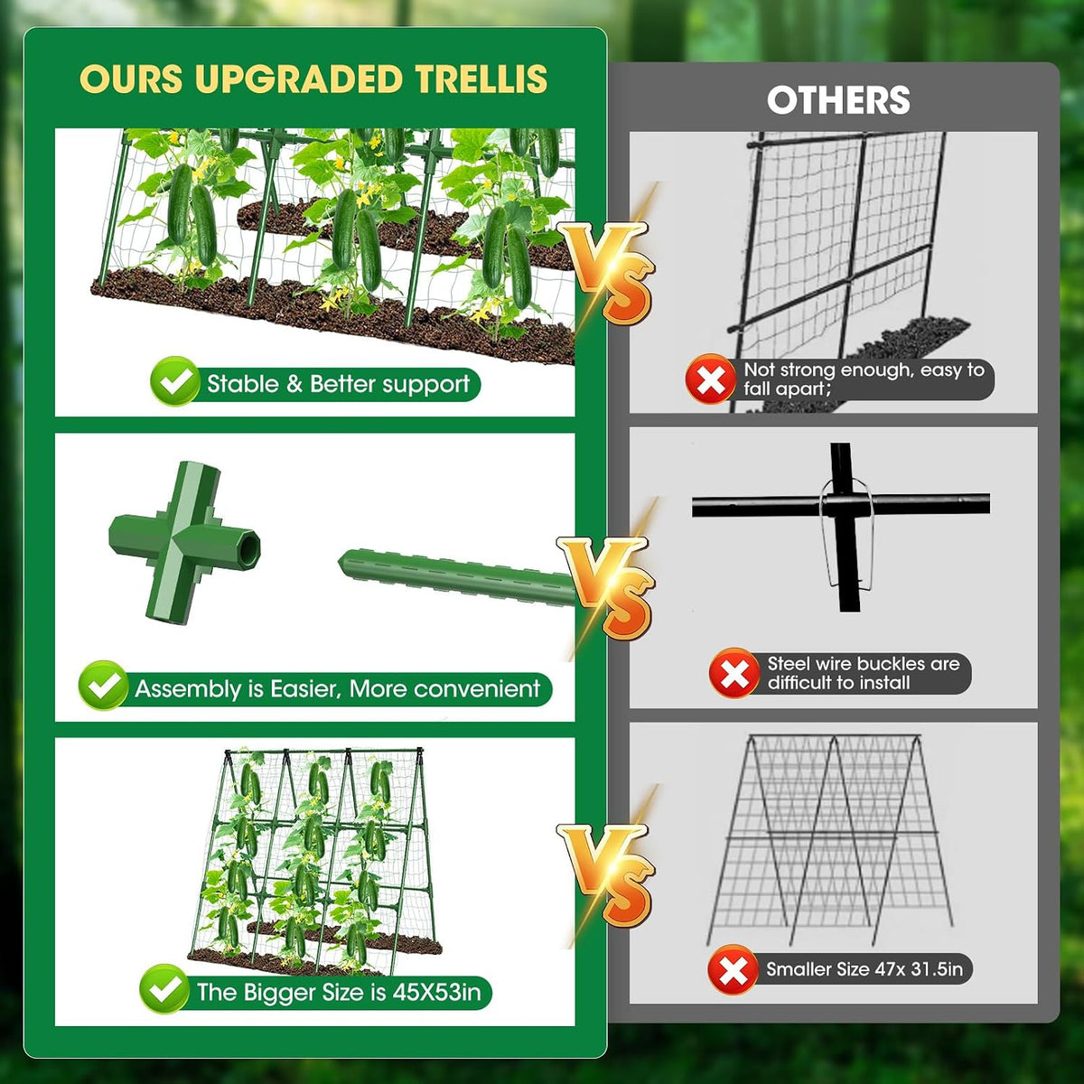 A-Frame Plant Trellis, 130 x 135 cm