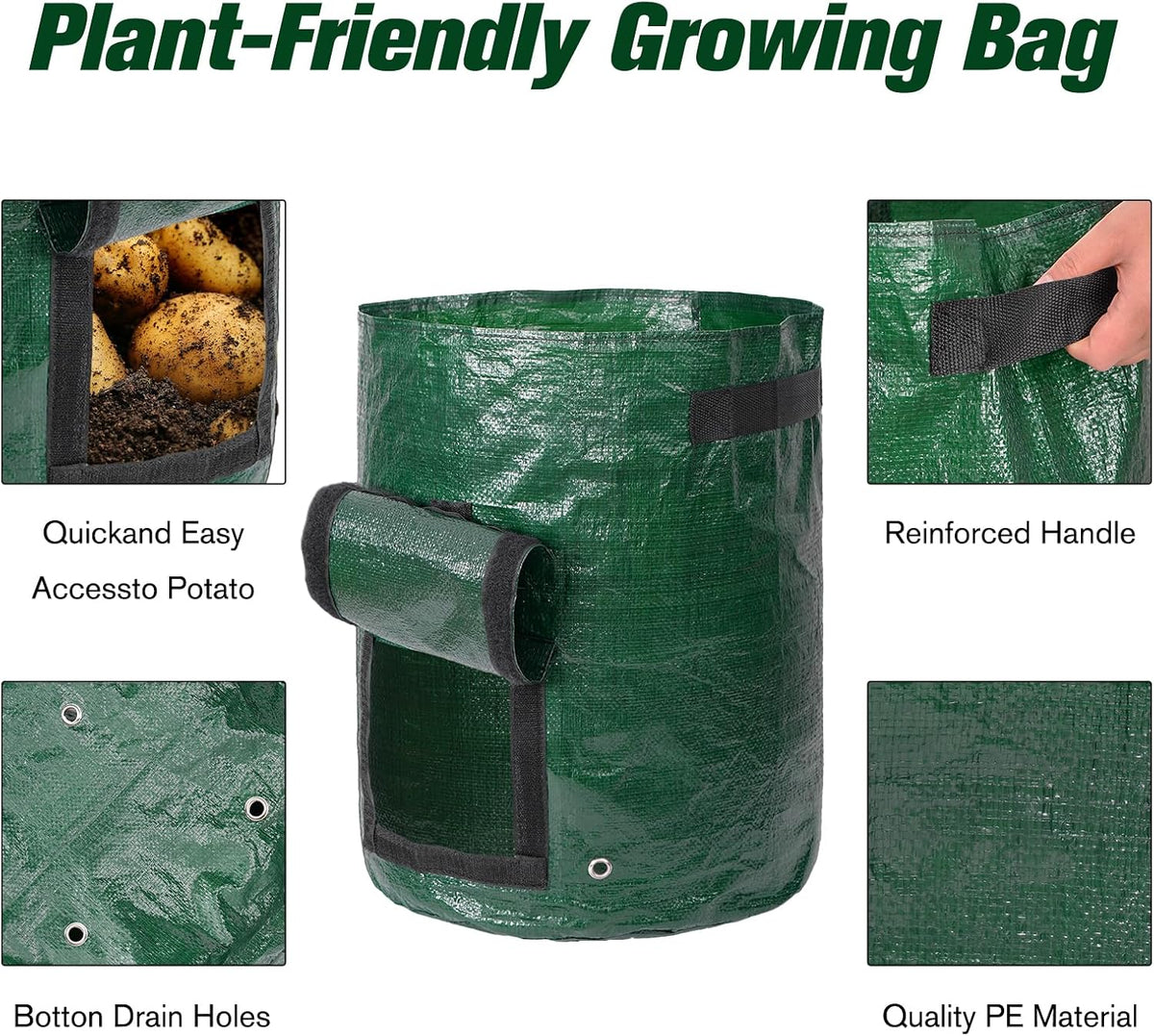 Potato Grow Bags, 2 Pack, 10 gal