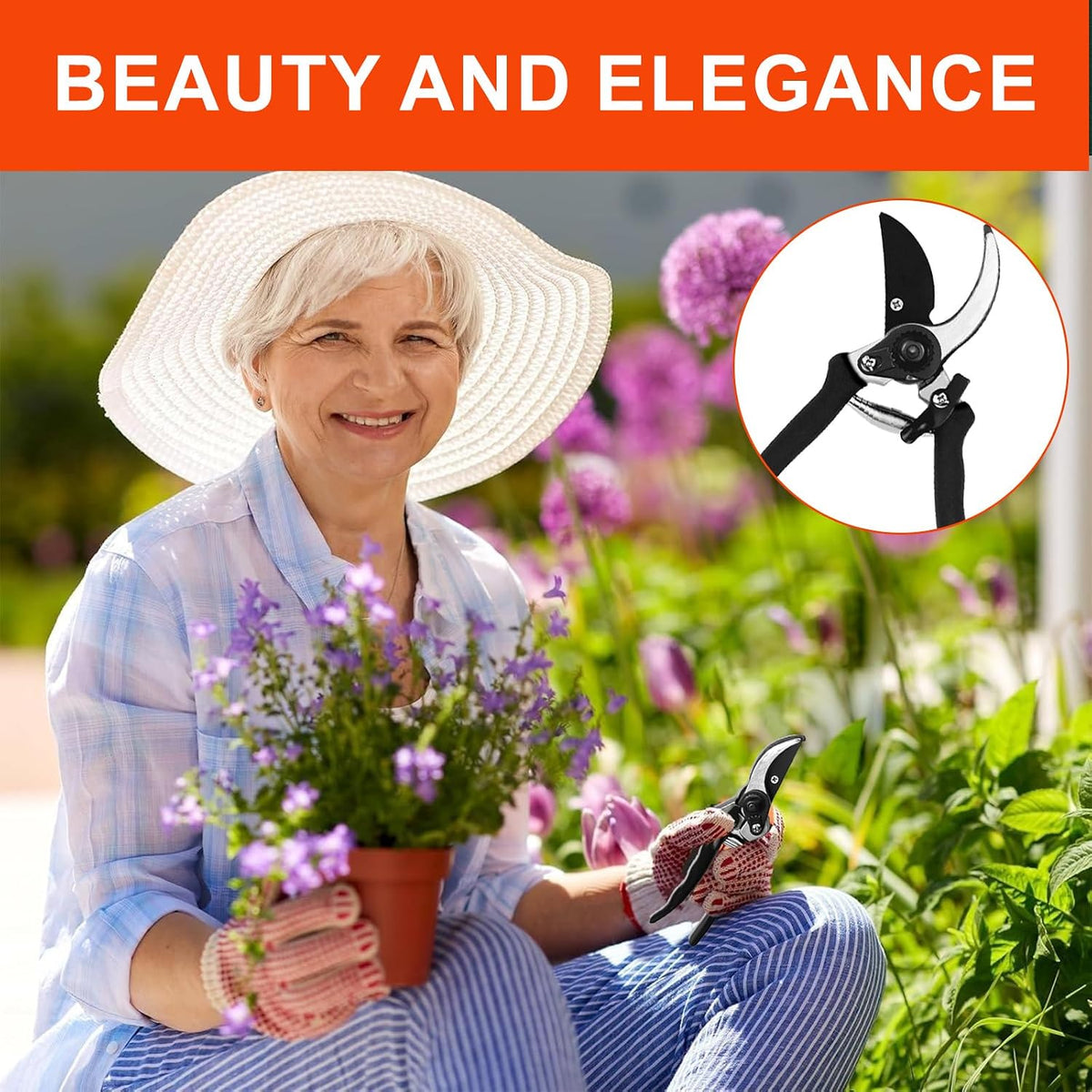 Garden Pruning Shears Set, 3 Piece