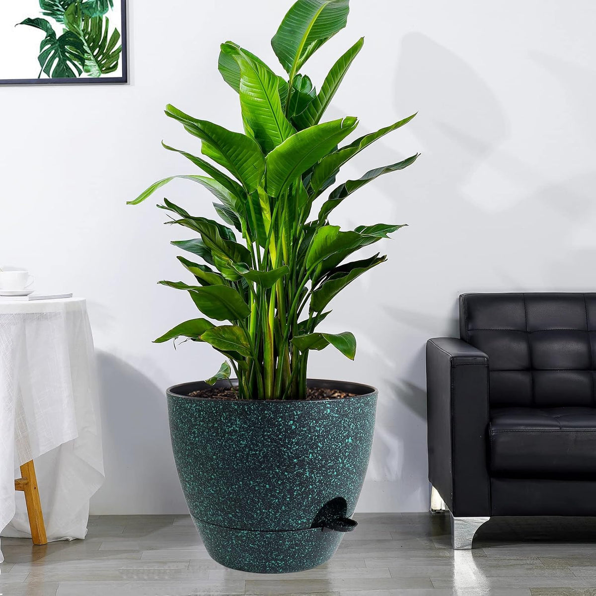 UOUZ Self-Watering Pots, 12 in, Black