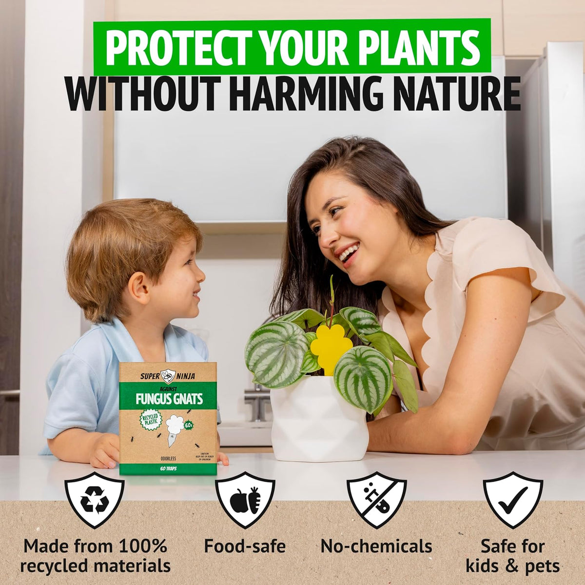 Super Ninja Fungus Gnat Traps, 10 Pack