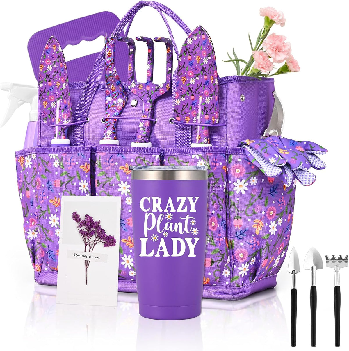 Gardening Tool Set with Bag, 14 Piece