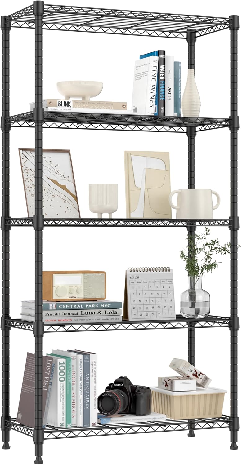 MZG Wire Storage Shelving Unit, 5 Tier