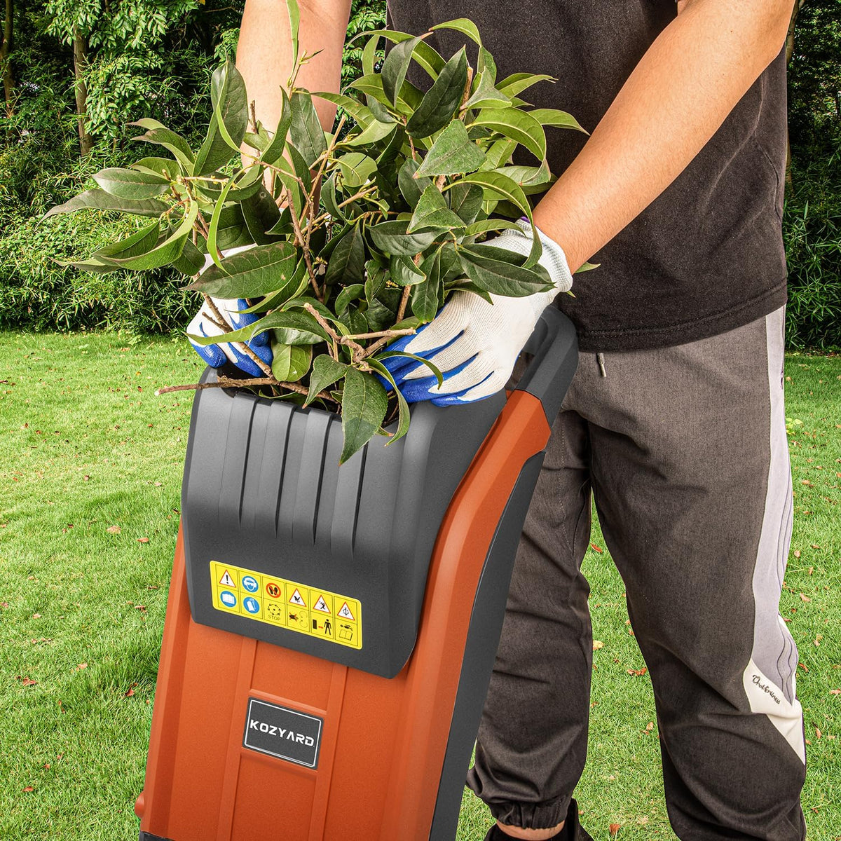 KOZYARD Electric Wood Chipper, 2400 W