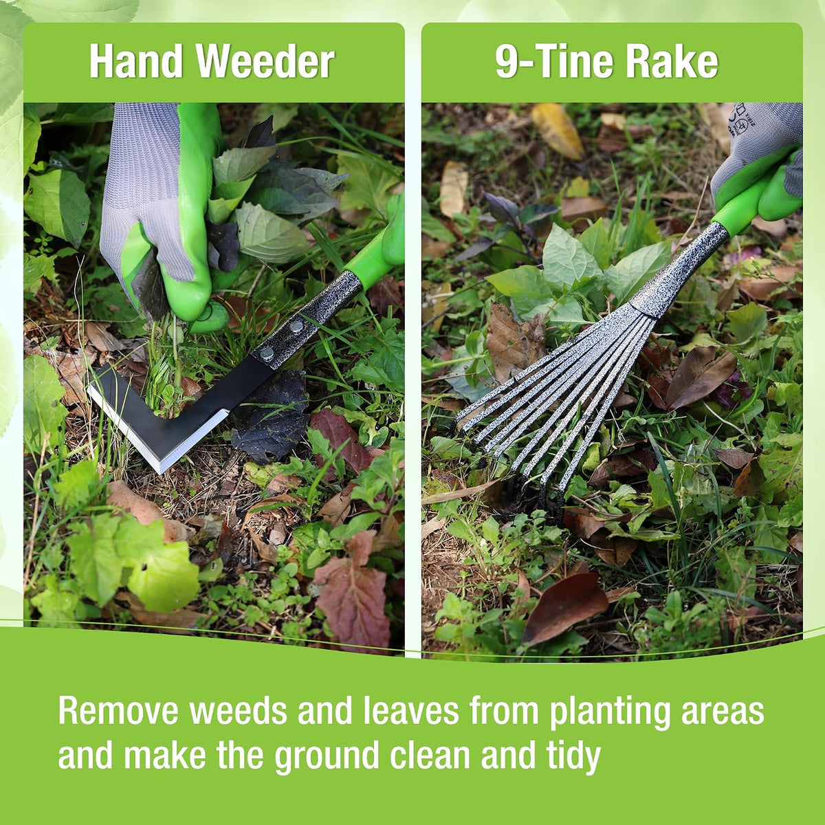 WORKPRO Garden Tool Set, 6 Piece, Green