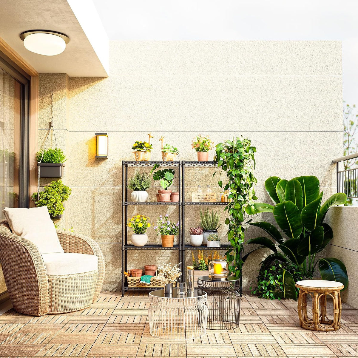 MZG Wire Storage Shelving Unit, 5 Tier