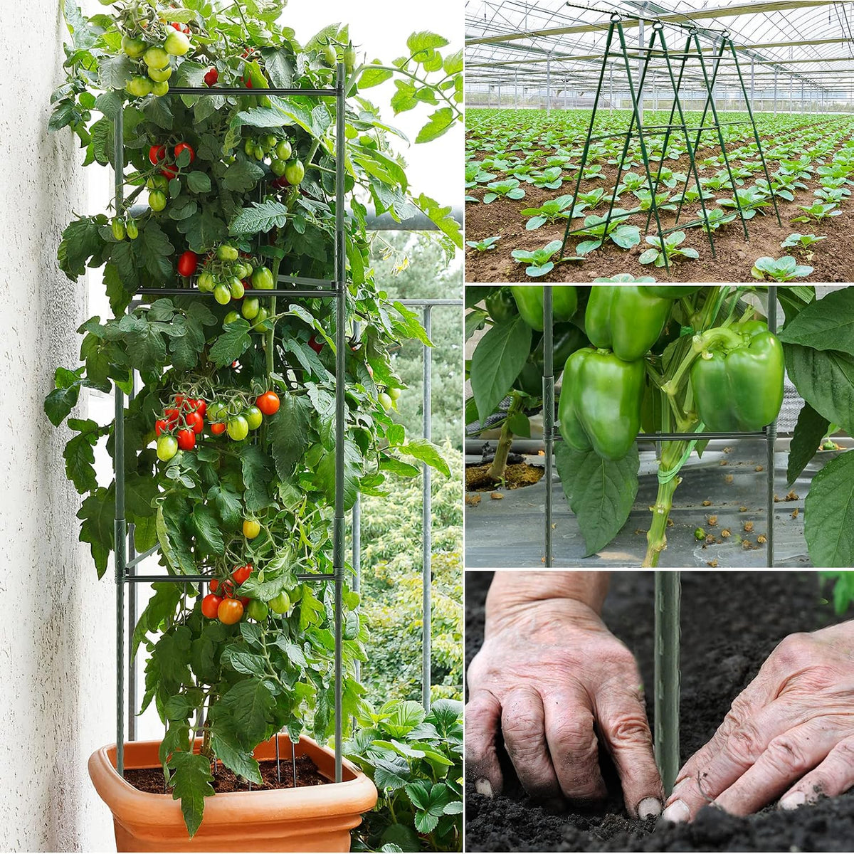 Garden Mesh Netting Kit with Hoops and Clips, 8 x 26 ft