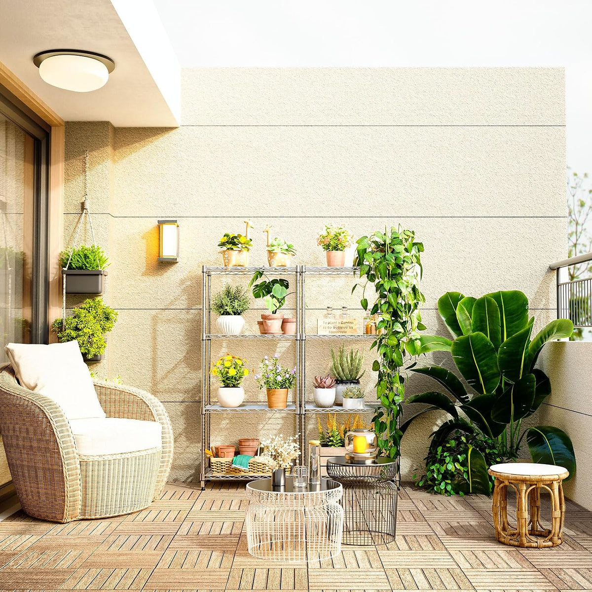 MZG Wire Storage Shelving Unit, 5 Tier